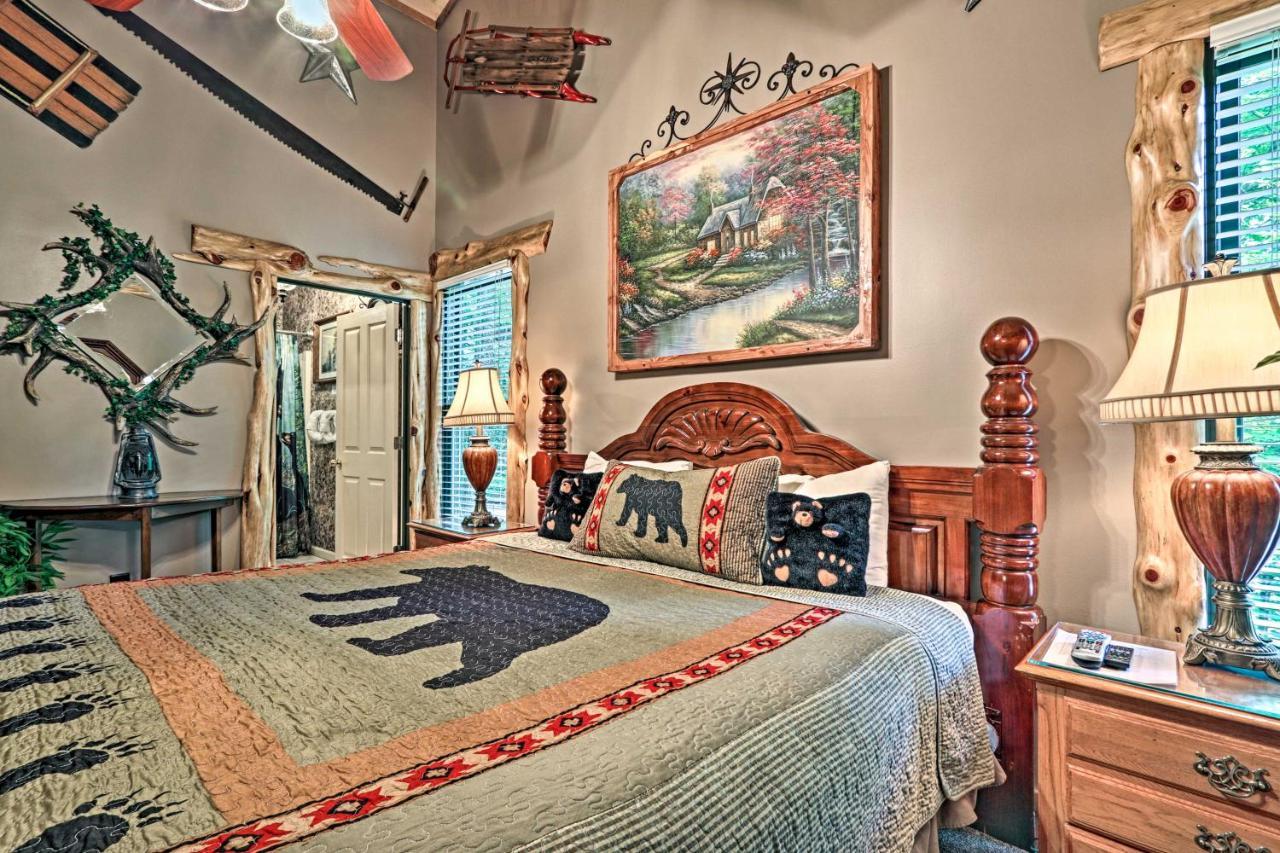 Eclectic Cabin With Hot Tub 1 Mi To Ober Gatlinburg Ngoại thất bức ảnh