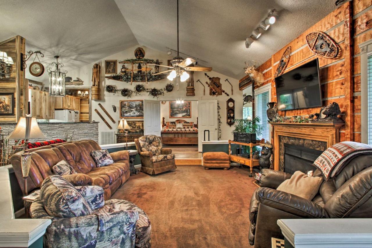 Eclectic Cabin With Hot Tub 1 Mi To Ober Gatlinburg Ngoại thất bức ảnh